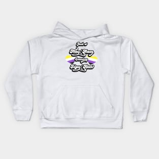 They/Them causing May/hem Kids Hoodie